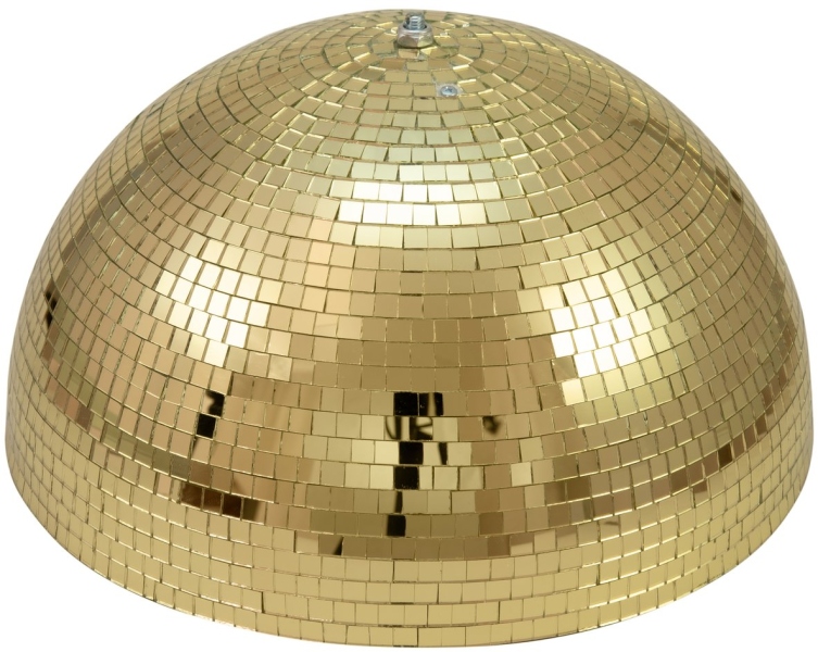 Eurolite Half Mirror Ball 50cm gold motorized