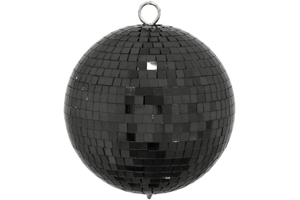 Mirror Ball 15cm black