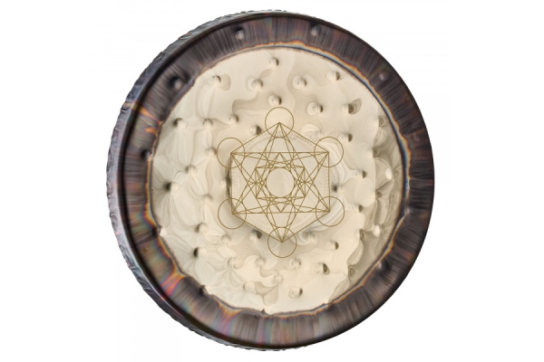 Sonic Energy 22'' Soundscape Gong Metatron's Cube SGMC22
