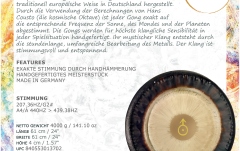 Gong Meinl The MEINL Planetary Tuned Gong  - 24" (61cm) - Uranus - 207.36 Hz