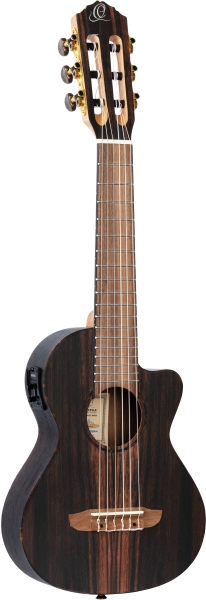 Ortega Timber Series Guitarlele 6 String with Cutaway + MagusUke Preamp - Satin Open Pore