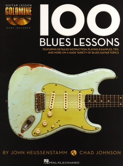 GUITAR LESSON GOLDMINE 100 BLUES LESSONS GTR BK/2CD