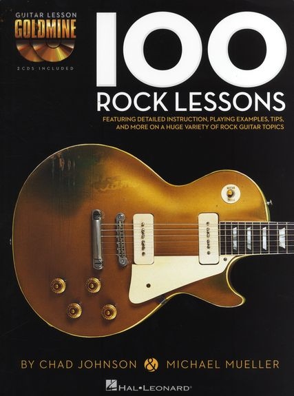 GUITAR LESSON GOLDMINE 100 ROCK LESSONS GTR BK/2CD