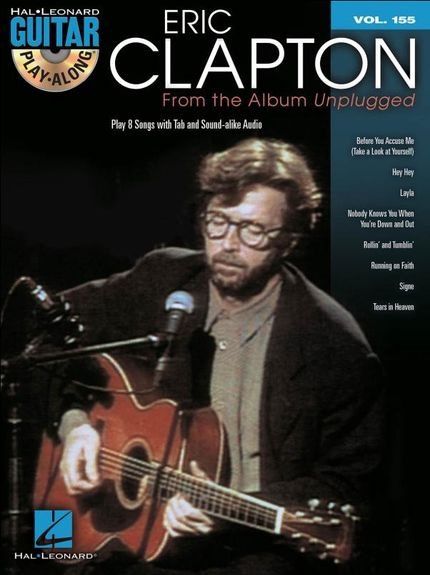 GUITAR PLAY ALONG VOLUME 155 CLAPTON ERIC UNPLUGGED GTR TAB BK/CD