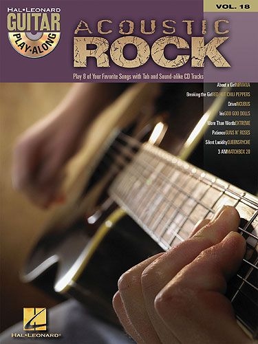 GUITAR PLAY ALONG VOLUME 18 ACOUSTIC ROCK GTR TAB BOOK/CD