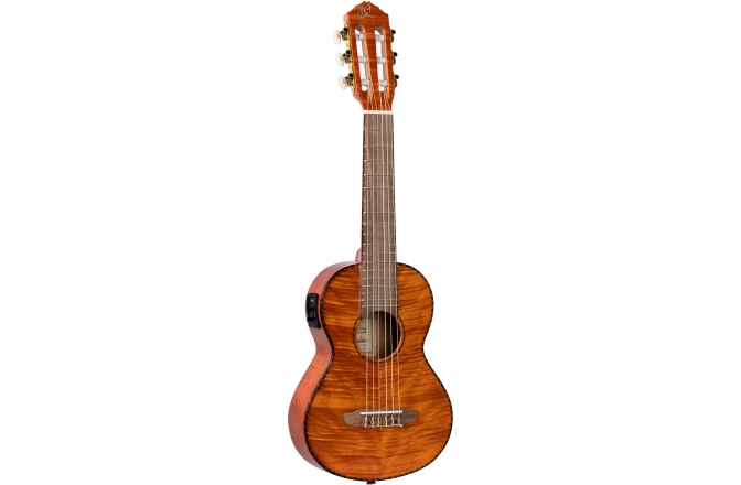 Guitarlele Ortega Timber Series Guitarlele - Flamed Mahogany + Bag