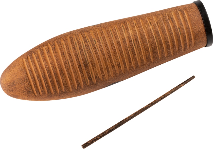Meinl Hand Percussion Fiberglass Güiro - Brown