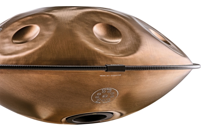 Handpan Meinl Sensory Handpan, Stainless Steel, E La Sirena, 10 Notes, 432 Hz, Vintage copper, Engraved 