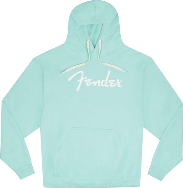 Fender Spaghetti Logo Hoodie Daphne Blue L