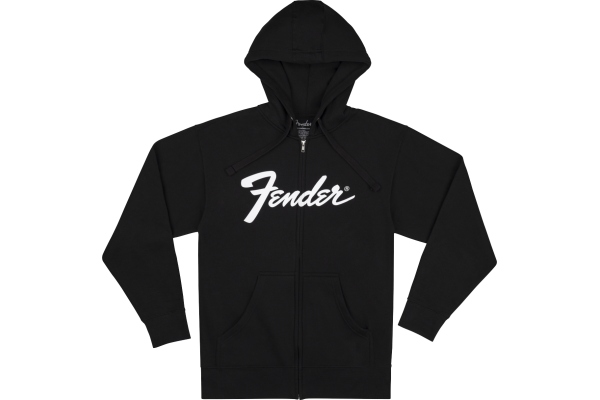 Fender Transition Logo Zip Front Hoodie Black L