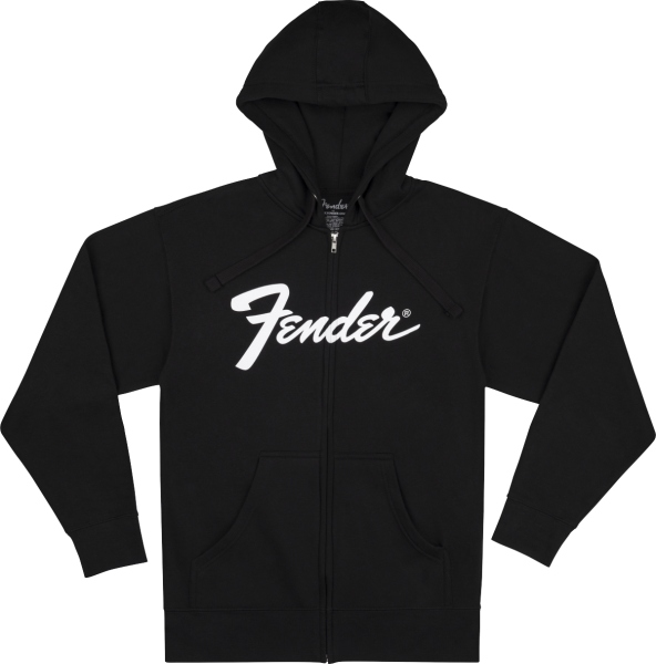Fender Transition Logo Zip Front Hoodie Black L