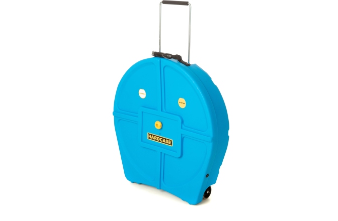 HARDCASE Cinel  Hardcase Cymbal Trolley-Case with Wheels 22" - Light Blue / for 9 Cymbals