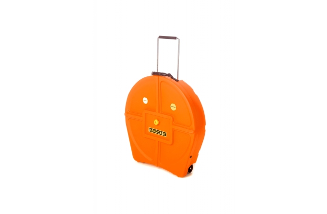 HARDCASE Cinel  Hardcase Cymbal Trolley-Case with Wheels 22" - Orange / for 9 Cymbals