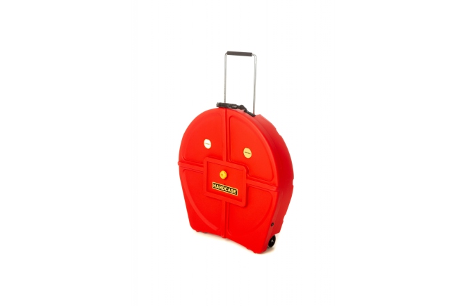 HARDCASE Cinele Hardcase Cymbal Trolley-Case with Wheels 22" - Red / for 9 Cymbals