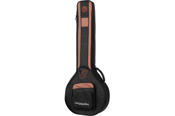 Ortega Pro Series Lefty Banjo Bag - Black/Brown
