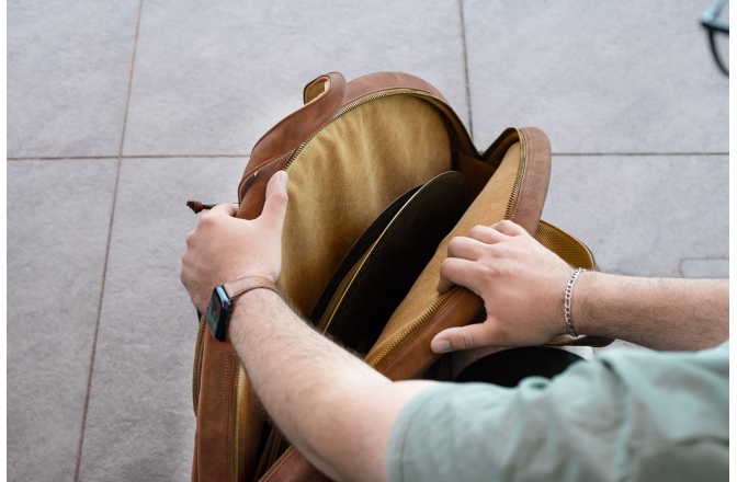 Husă cinele Meinl Vintage Hyde Cymbal Bag 22'' Light Brown MVHC22LB