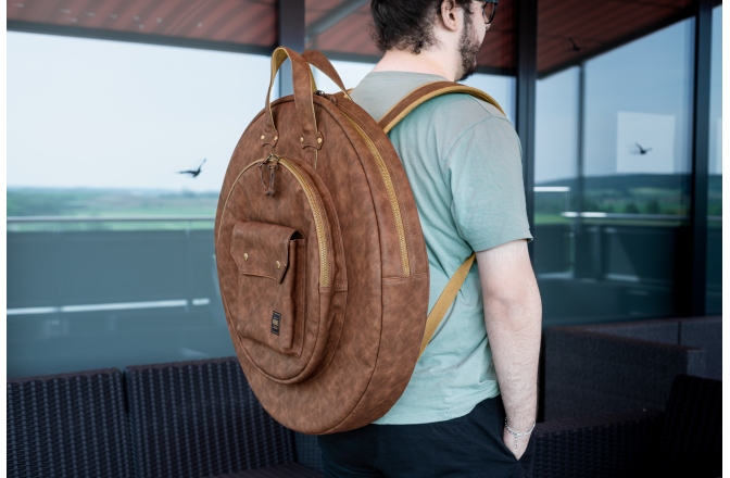 Husă cinele Meinl Vintage Hyde Cymbal Bag 22'' Light Brown MVHC22LB