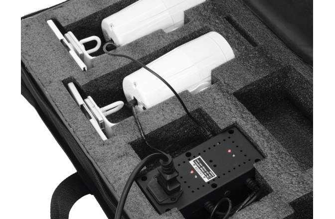 Husă de transport cu încărcare pentru 4 lampi AKKU Eurolite SB-4C softbag with charger