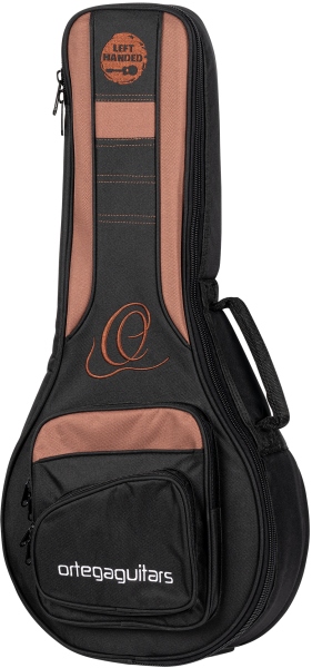Ortega Pro Series Lefty Mandolin Bag - Black/Brown