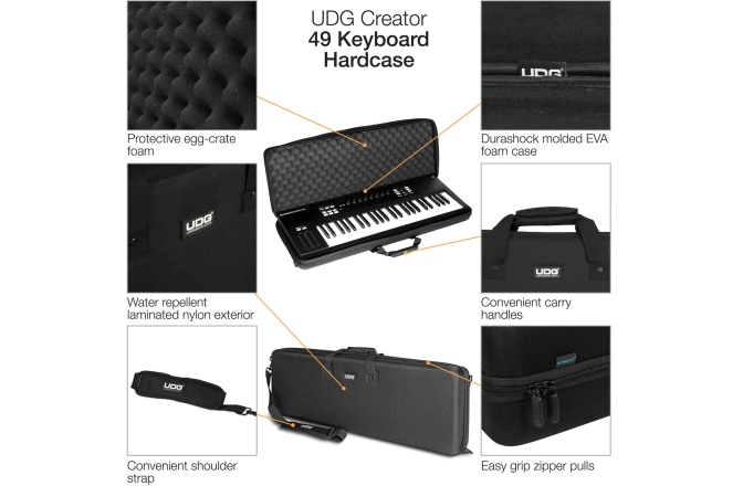 Husă rigidă claviaturi UDG UDG Creator Hardcase Keyboard 49