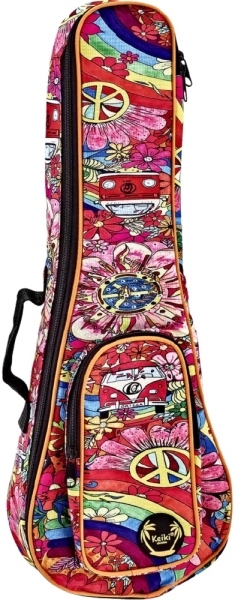Ortega Keiki Designer Concert Ukulele Bag Peace '68KUB-68-CC