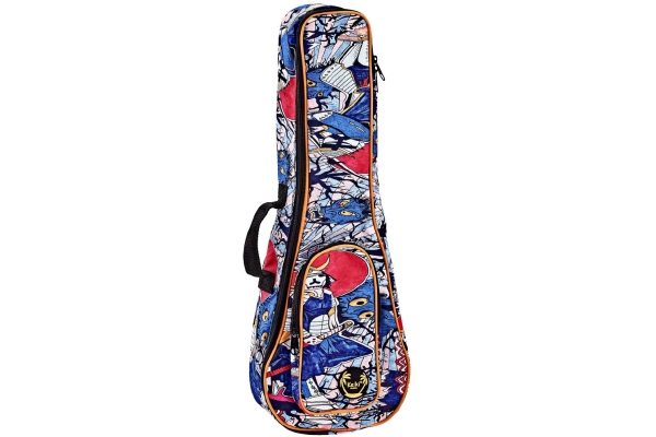 KEIKI Gigbag for Concert Ukuleles with Shoulder Straps - Samurai