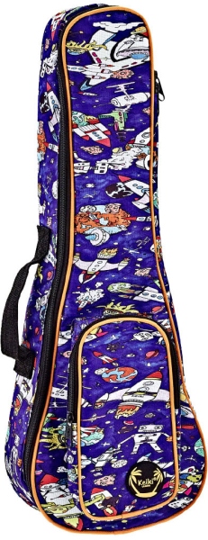 Ortega KEIKI Gigbag for Concert Ukuleles with Shoulder Straps - Spaceman