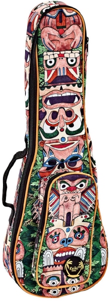 Ortega KEIKI Gigbag for Concert Ukuleles with Shoulder Straps - Totem