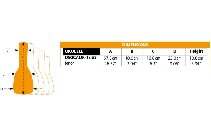 Husă Ukulele Ortega Softcase for Tenor Ukuleles - Mocca