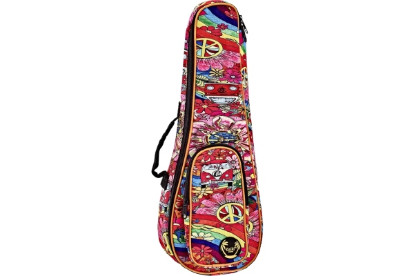 Keiki Designer Soprano Ukulele Bag Peace '68 KUB-68-SO