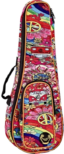 Ortega Keiki Designer Soprano Ukulele Bag Peace '68 KUB-68-SO