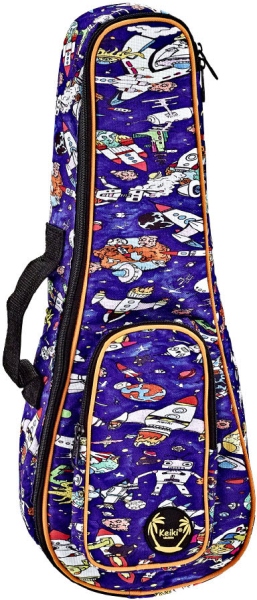 Ortega KEIKI Gigbag for Soprano Ukuleles with Shoulder Straps - Spaceman