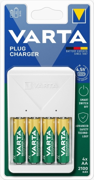 Varta Plug Charger 57657 AA/AAA NiMH + 4 acumulatori AA 2100mAh