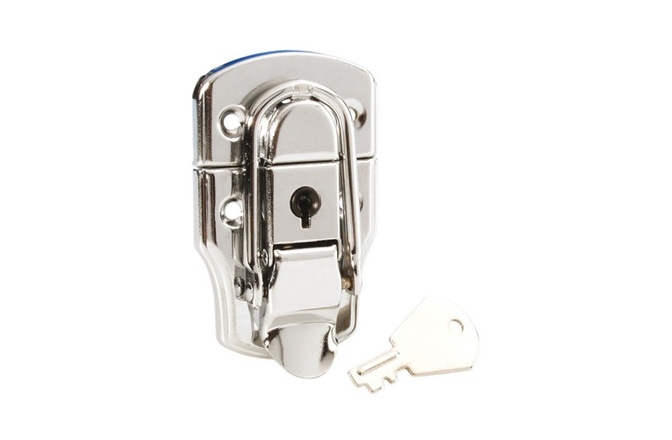 Încuietoare Adam Hall 1903 Drawbolt medium chrome-plated lockable