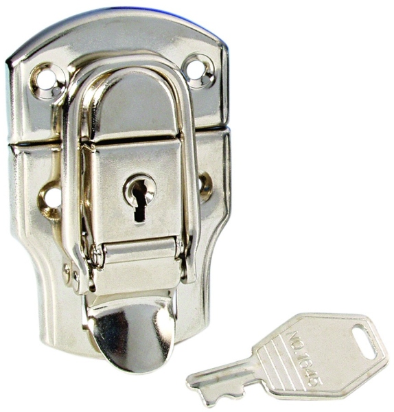 Adam Hall 1908 Drawbolt medium nickel-plated lockable