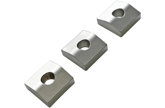 Inserții prăguș blocabil Floyd Rose  FRXNCBASP - FRX Nut Clamping Blocks (3 pcs) - Antique Silver
