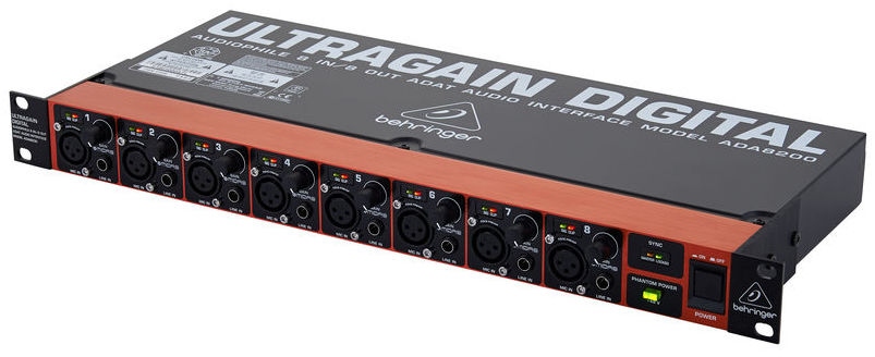 Interfata audio cu conversie digitala ADAT Behringer Ultragain ADA 8200