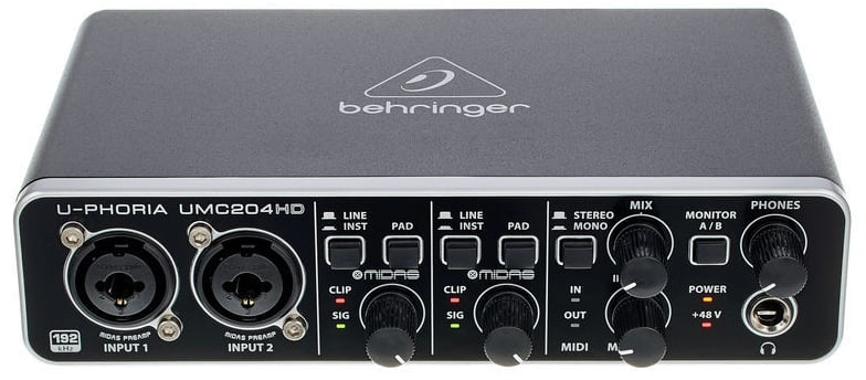 Interfata audio/MIDI 2x4 USB Behringer UMC204HD