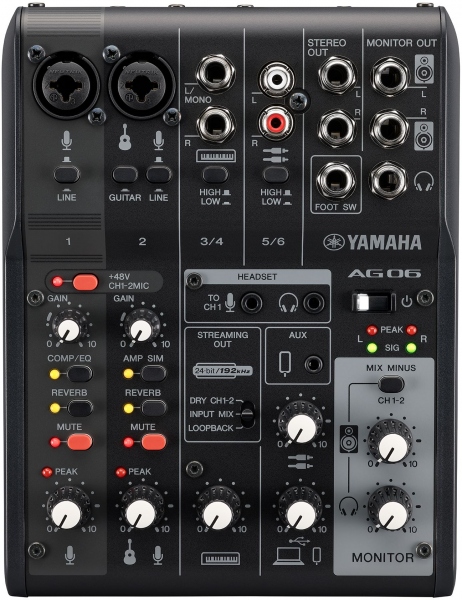 Yamaha AG06 mk2 Black