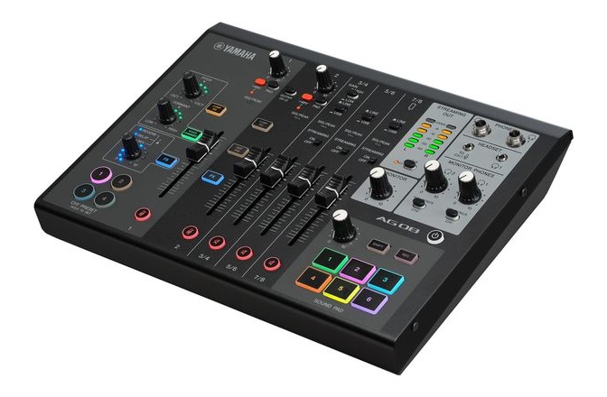 Interfață Audio și mixer Yamaha AG08 Black