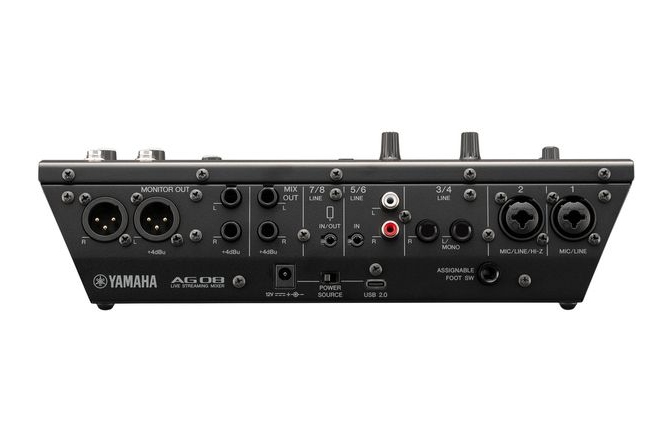 Interfață Audio și mixer Yamaha AG08 Black