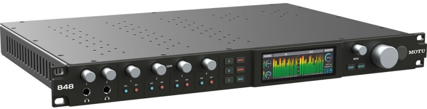 MOTU 848 Thunderbolt4 / USB4 28 x 32 full-rack unit with DSP