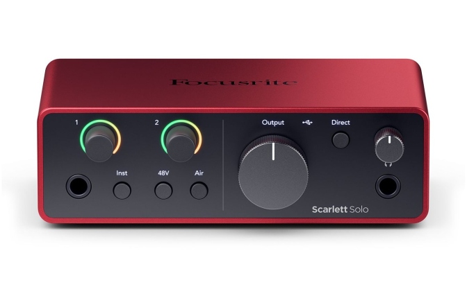 Interfață Audio USB Focusrite Scarlett Solo 4th Gen