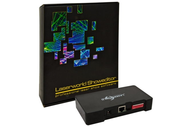Interfață Laser de Rețea Laserworld ShowNET incl. Showeditor Lasershow Software