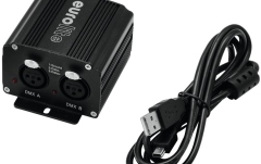 Interfață USB pentru 2 universuri DMX Eurolite USB Interface 2x512 DMX/Artnet incl. 64x DMX512 Control Software
