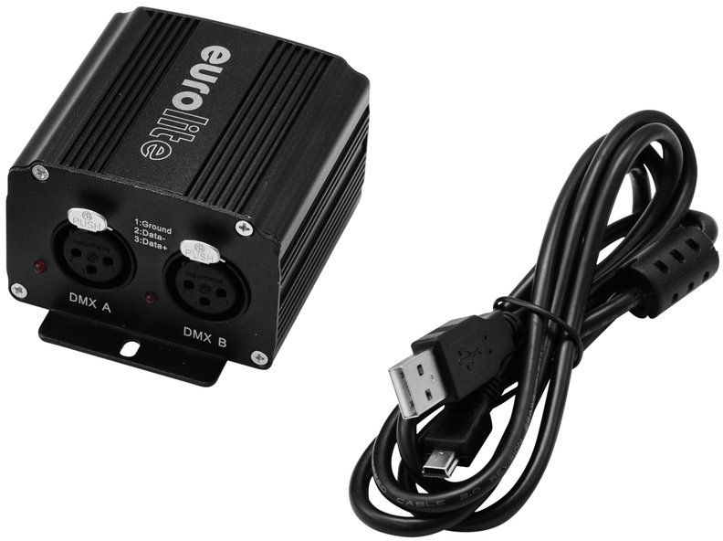Eurolite USB Interface 2x512 DMX/Artnet incl. 64x DMX512 Control Software