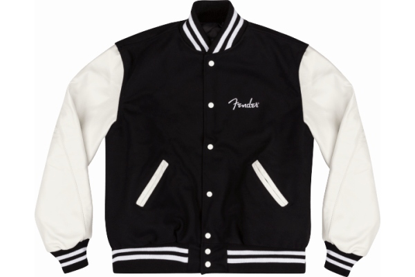 Custom Shop Varsity Jacket Black/White XL Custom Shop Varsity Jacket Black/White XL