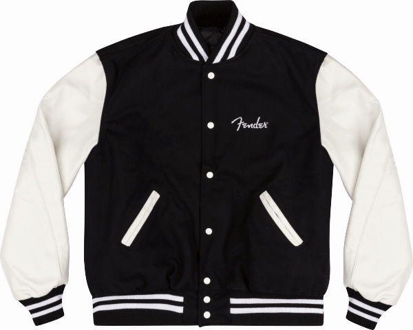 Fender Custom Shop Varsity Jacket Black/White XL