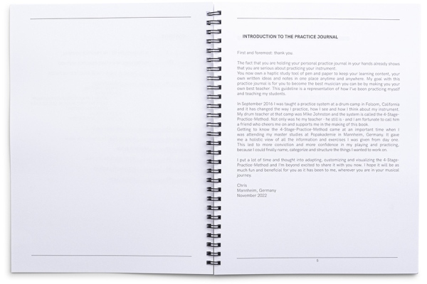 Rohema Chris Hoffmann Practice Journal for Musicians