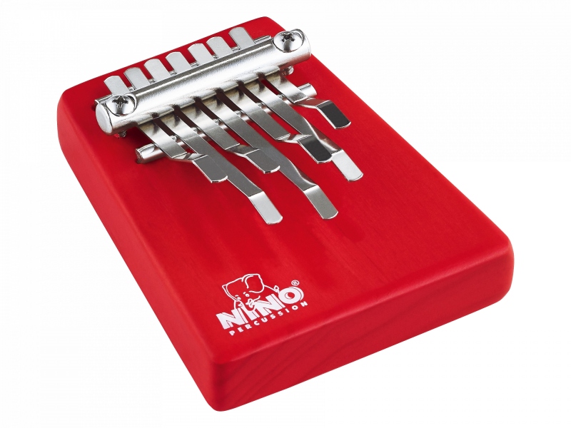Nino Percussion Wood Kalimba Red